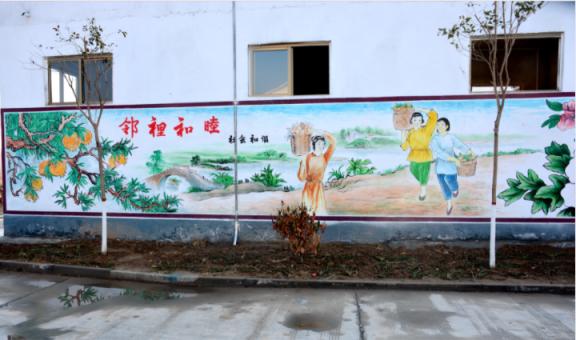 兰考乡镇文化墙 乡风文明焕发新活力
